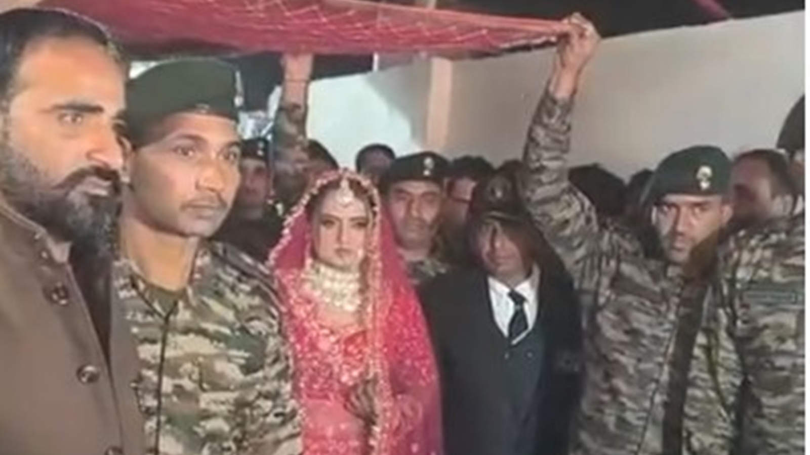 Soldiers Honor Martyr's Daughter at Wedding