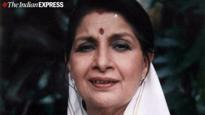 Sushma Seth posing for the camera