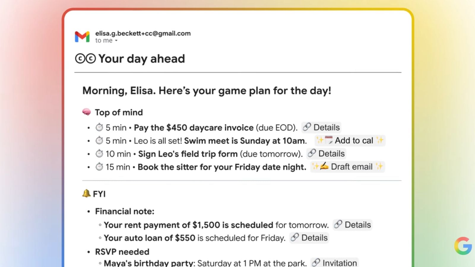 Google introduces ‘CC’, an experimental AI agent to plan your day