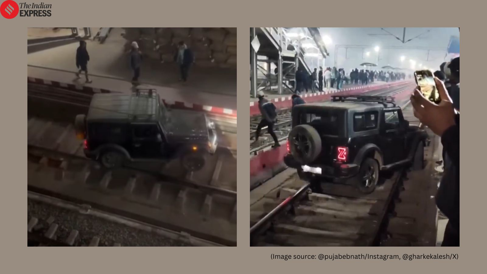 ‘Full Fast & Furious’: 65-year-old drives SUV on railway tracks in Dimapur, taken into custody as video goes viral