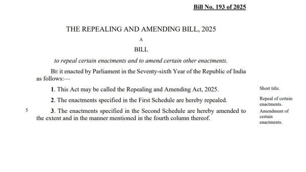 Lok Sabha on December 16 passed the bill to repeal and amend obsolete laws.
