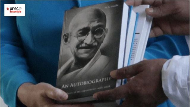 UPSC history quiz prelims 2026 gandhi autobiography