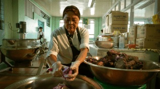 Workers process purple yams at Benguet State University, in Benguet, northern Philippines, Dec. 1, 2025. Ube, a purple yam, is going viral and Philippine farmers are struggling to keep up. (Jes Aznar/The New York TImes)