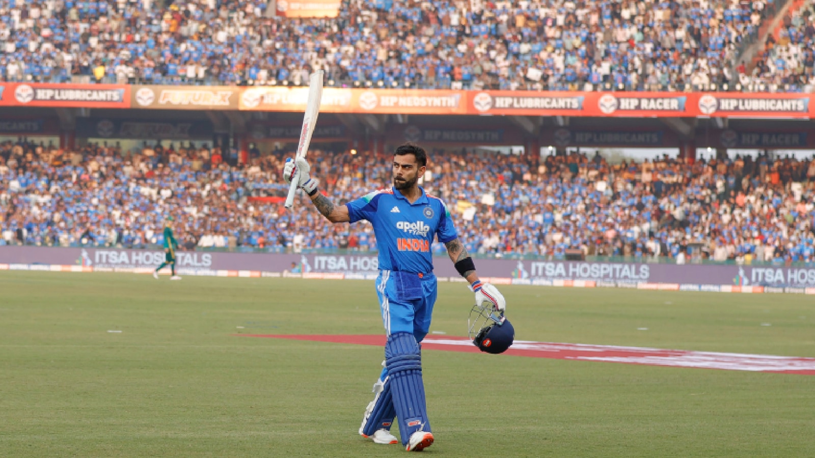 Virat Kohli during the 2nd ODI match between India and South Africa at Shaheed Veer Narayan Singh International Cricket Stadium in Raipur. (Photo: CREIMAS for BCCI)