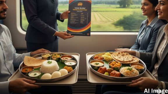 Earlier this week, Railway Minister Ashwini Vaishnaw directed the national transporter to introduce local flavours on Vande Bharat trains. (Image generated using AI)