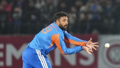 Chakravarthy now holds a 119-point advantage over his closest rival in New Zealand seamer Jacob Duffy (699) in second-place (PTI Photo)