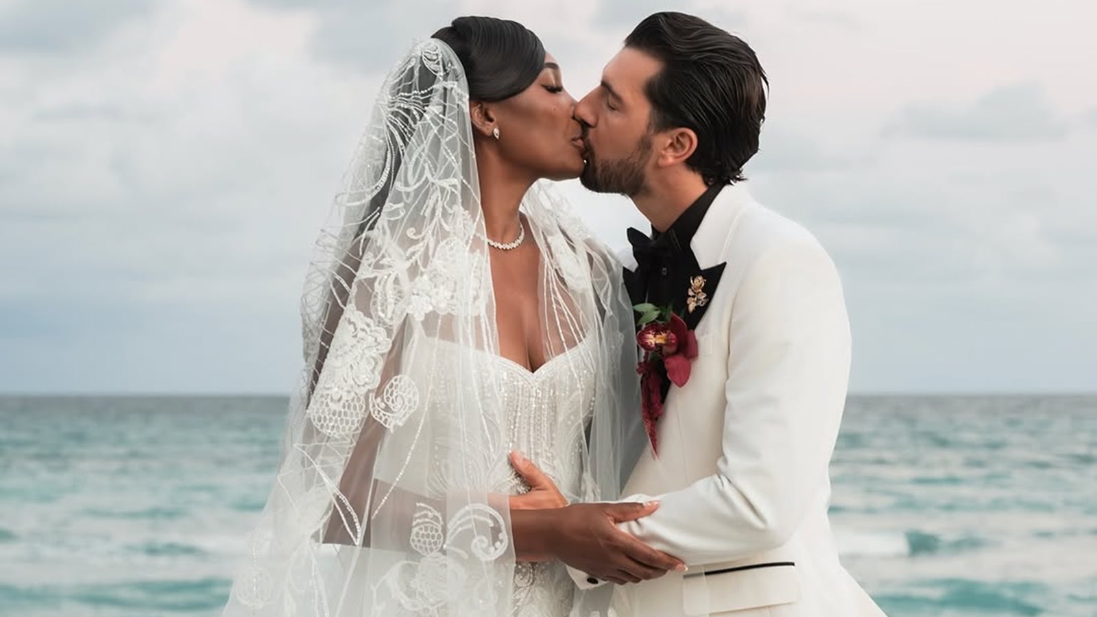 Venus Williams weds Andrea Preti in a stunning lace fishtail gown, says her adenomyoma diagnosis brought the couple closer