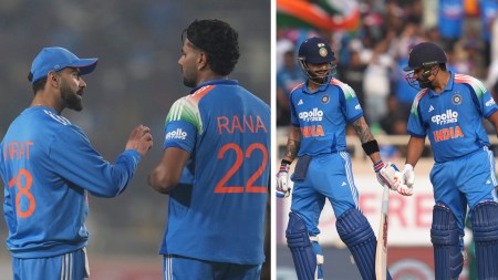 Harshit Rana has spoken on how Virat Kohli and Rohit Sharma helped him and other youngsters in the team. (PHOTO: AP)