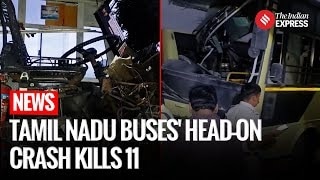 Tamil Nadu Horror Crash: 11 Dead After Government Buses Collide Head-On | Sivaganga Bus Crash |