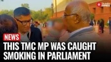 Caught On Cam: This Trinamool MP Smoked E-Cigarette Inside Parliament; BJP Confronts Him