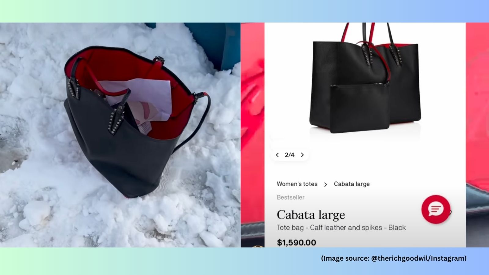 Woman finds Christian Louboutin purse worth Rs 1.4 lakh while picking up garbage in wealthy neighbourhood; video goes viral