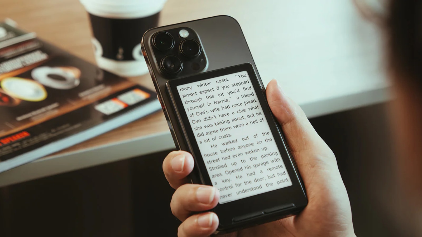 Meet Xteink X4, a tiny e-reader that magnetically sticks to the back of your iPhone