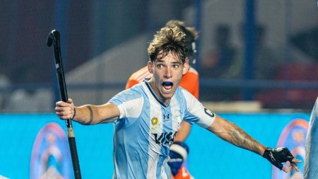 Argentina's celebrations initially seemed like one of sheer joy at pulling off an impressive defensive effort but their head coach Juan Gilardi later revealed there was more to it than met the eye. (Photo Credit: Hockey India)