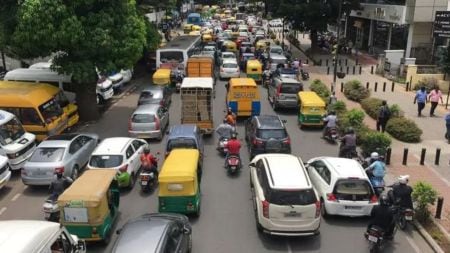 Traffic will be temporarily restricted on YD Math Road in Koramangala up to Microland Junction at Sukh Sagar Junction. (File Photo)