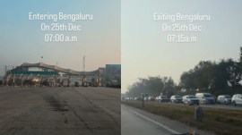 bengaluru traffic christmas morning
