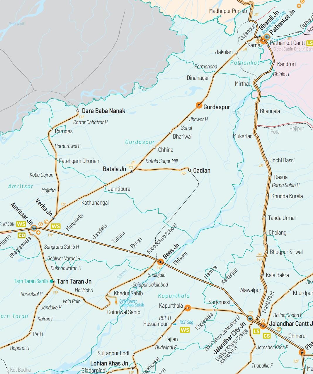 Qadian-Beas rail line, railway project, Punjab, British rule,