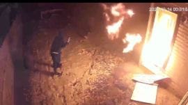 CCTV footage of a house Parminder Singh targeted