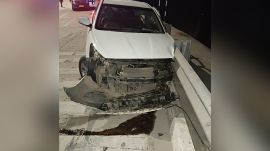 Three deceased men have been identified as Simranjit, Satpal and Veeru, all from Jagraon town. (Express Photo) car photo