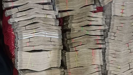 Photo of recovered Rs 2.26 crore