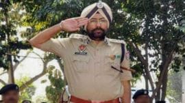 chahal Chahal, who retired as an IG, sustained a chest wound, and is under treatment.