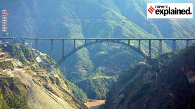 The world's highest railway bridge over the Chenab river in Jammu and Kashmir. Photo: Gajendra Yadav