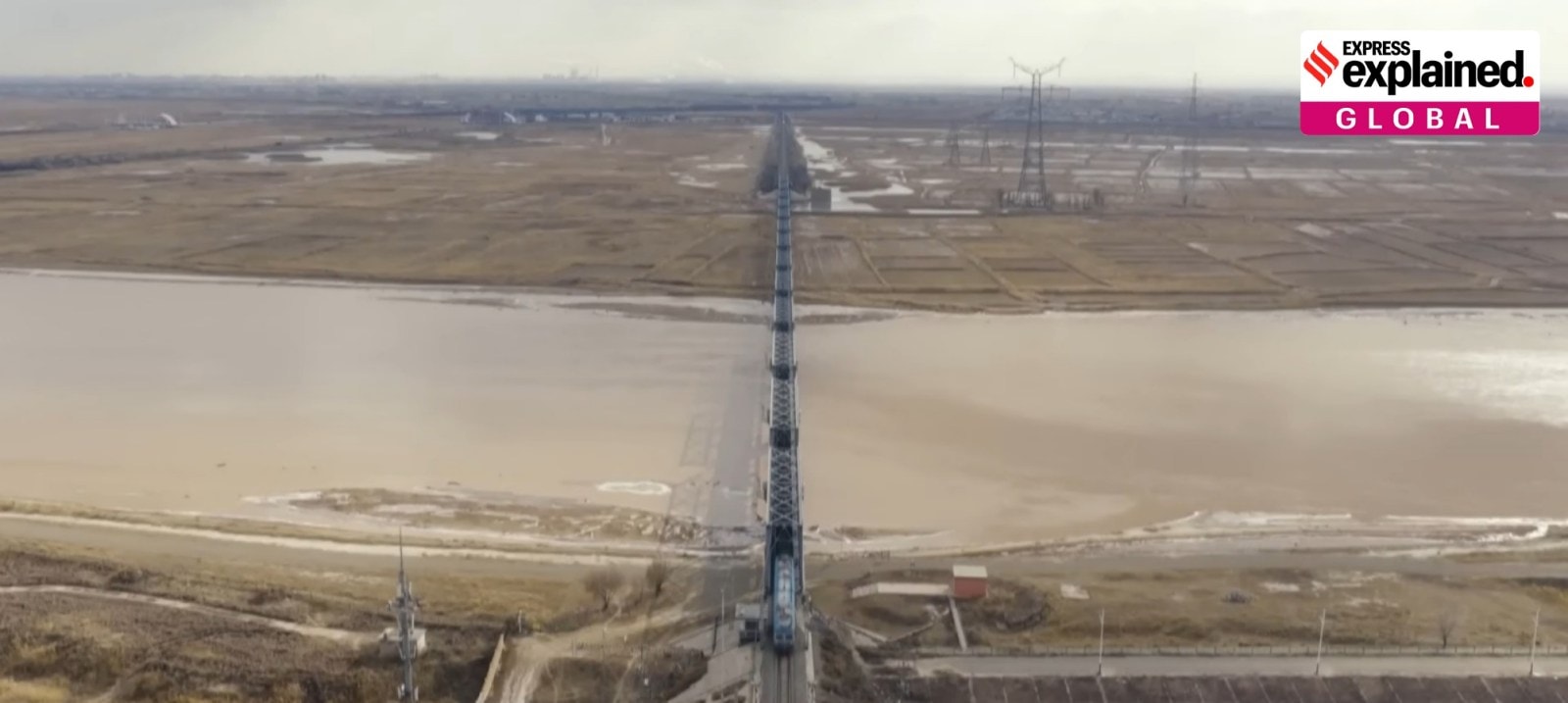 China ran the seven-train convoy in the Inner Mongolia autonomous region on December 8. Photo: China's state-run CCTV