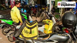 Gig workers nationwide strike A gig worker in Mumbai on December 31. PTI