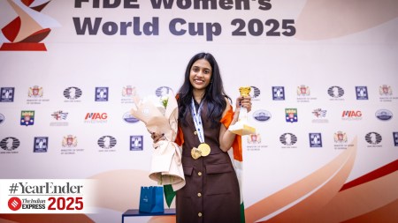 Unlike most female players in the world, who play an occasional open tournament (with men in competition) in a year, Deshmukh has ventured off the beaten track at every opportunity she could in 2025. (Picture Credit: Michal Walusza/FIDE)