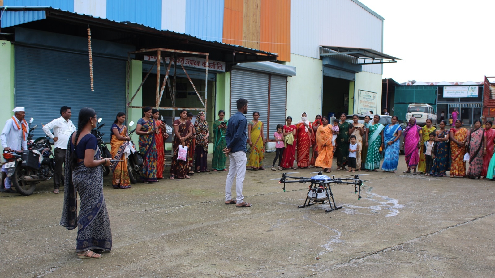 How women drone pilots in rural Maharashtra are cultivating a green habit among farmers