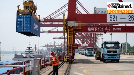 china news, china 1 trillion, china trade, china manufacturing, china shock, dumping,china $1 trillion trade surplus, china trade imbalance 2025, china export slowdown us, china global south exports, china involution manufacturing, china dumping allegations, china export-led growth, second china shock 2025, china ce wc policy meet, world news, express explained, current affairs,