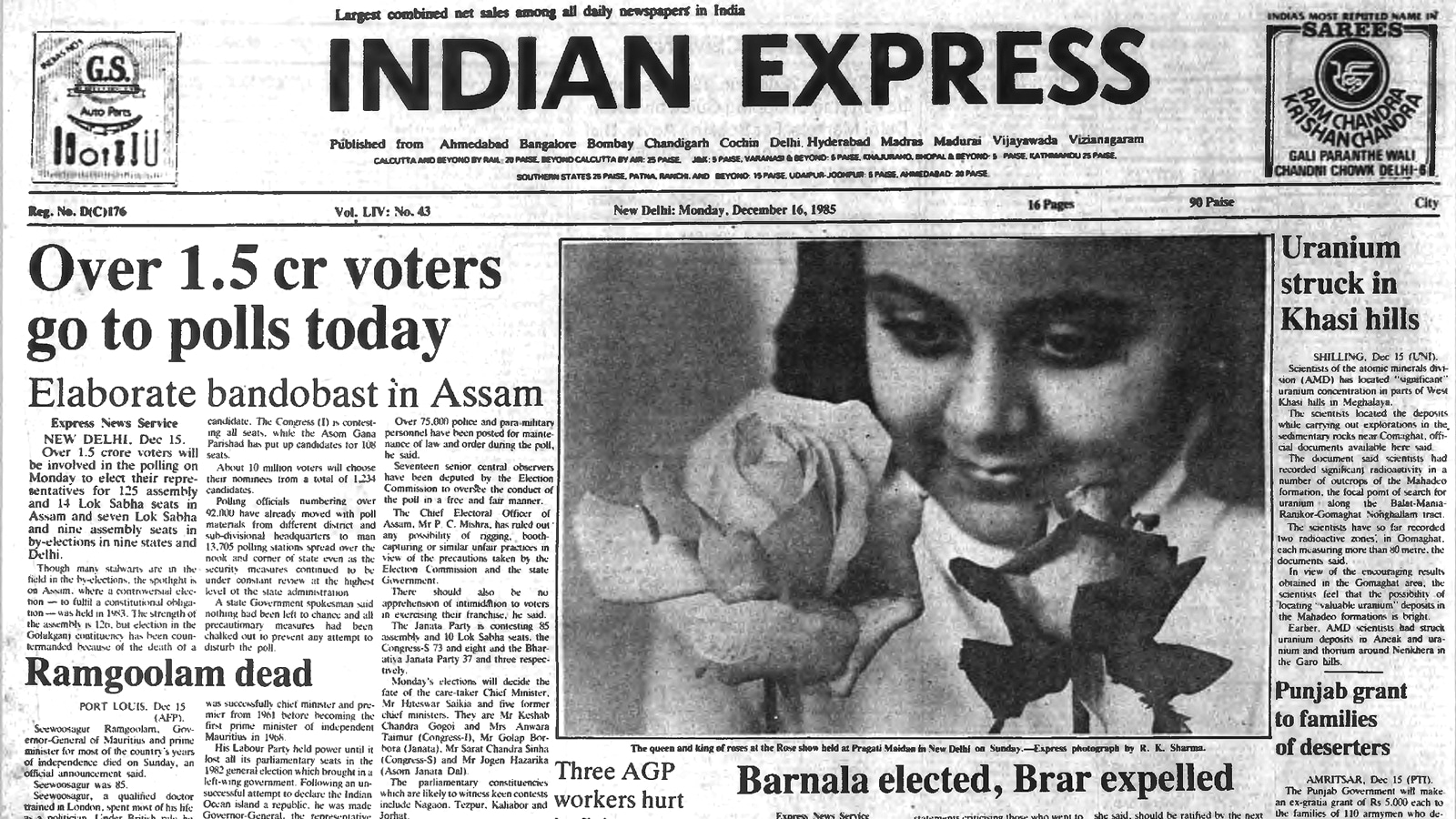 40 years ago December 16, 1985: Voting day