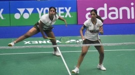 gayatri treesa bai India's only winners at the Syed Modi Super 300 in Lucknow last weekend, shuttlers Treesa Jolly-Gayatri both dread the 'Running Days' at the Hyderabad Pullela Gopichand academy. (BAI Photo)
