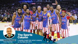 Harlem Globetrotters didn't win World Championships, but conquered hearts and ruled the minds of the world. (AP Photo)