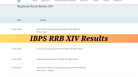 ibps rrb results on official website