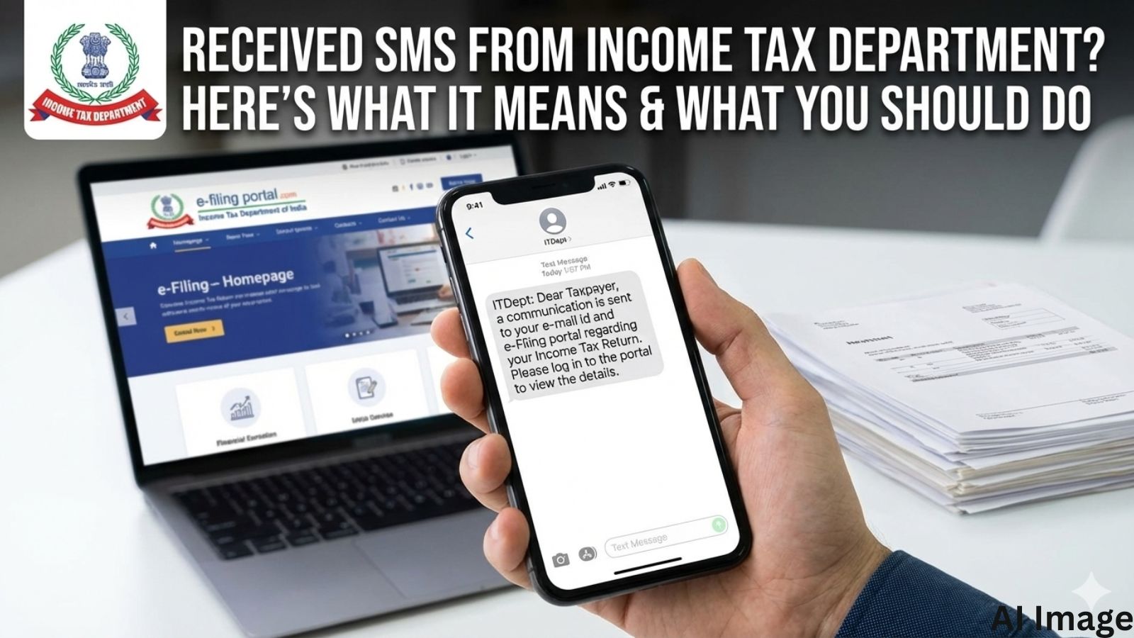 Income Tax Department Message on ITR filing AY 2025-26: What it mean if you receive message and email from the Income Tax Department