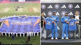 India's T20 World Cup 2026 jersey was launched during the second ODI against South Africa in Raipur on Wednesday. (CREIMAS)