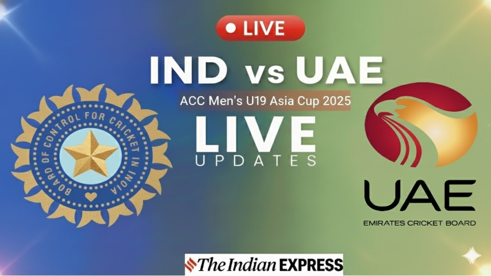 India U19 vs UAE U19 LIVE Cricket Score, Asia Cup 2025: Suryavanshi-George put on 50-run stand, IND 59/1 vs UAE in Dubai