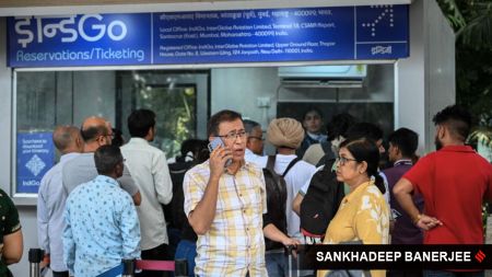 Airport officials said baggage tracing teams are still working through large backlogs created over the past few days, and the unusually high volume of disrupted flights has slowed clearance.