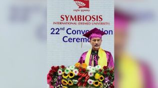 External Affairs Minister S. Jaishankar addresses the 22nd Convocation of Symbiosis International (Deemed University), in Pune on Saturday.