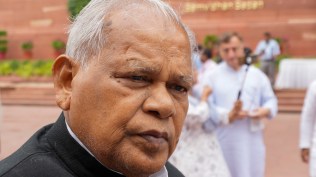 Jitan Ram Manjhi, Jitan Ram Manjhi video, Jitan Ram Manjhi tampered video, Hindustani Awam Morcha (Secular), gaya, Political storm in Bihar over Manjhi video, Manjhi video, Indian express news, current affairs