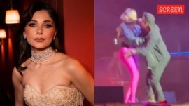 Kanika Kapoor grabbed by fan during Meghalaya performance
