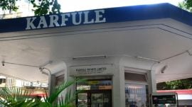 Karfule, Art Deco petrol pump, Ballard Estate,