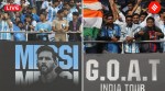 Lionel Messi India GOAT Tour Live Updates: The Argentina football legend is set to arrive at the Salt Lake Stadium in Kolkata today. (Express Photo by Partha Paul)