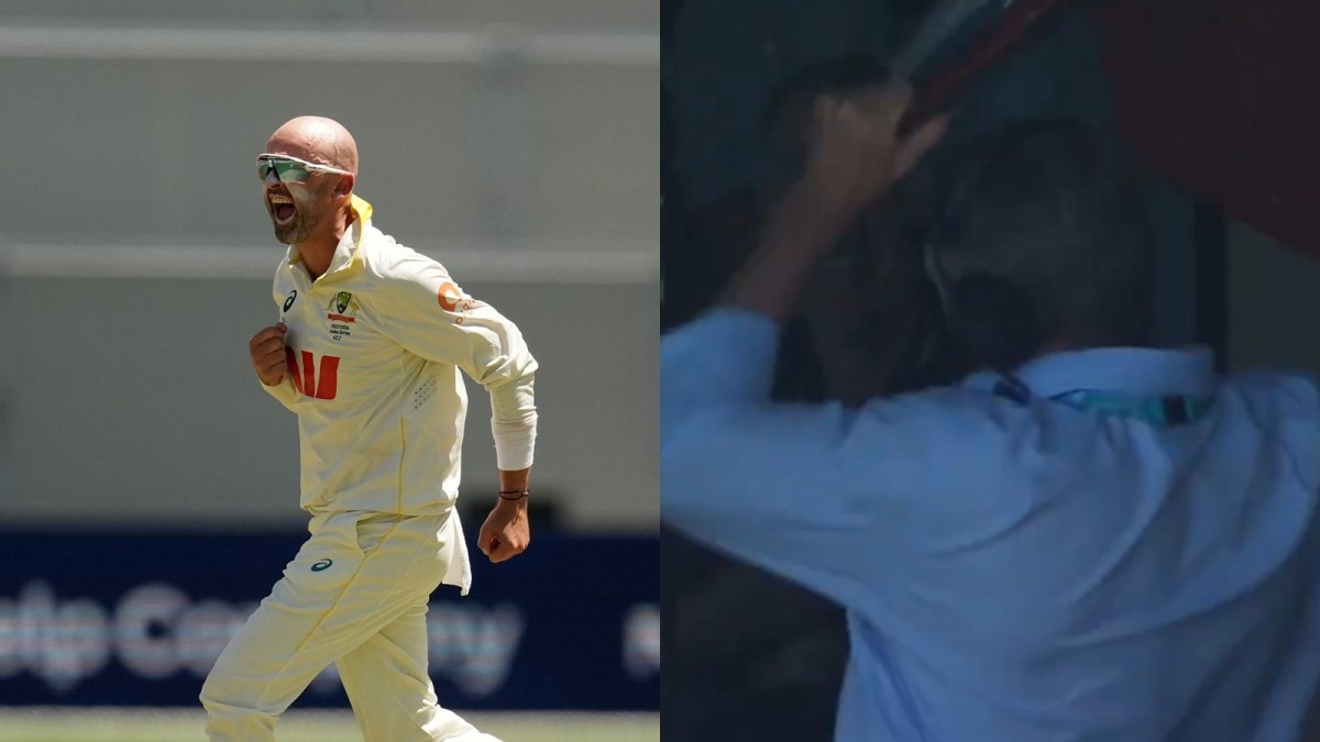 McGrath was at the Adelaide Oval, commentating on the proceedings when Lyon broke the record. (Reuters/Cricket Australia)