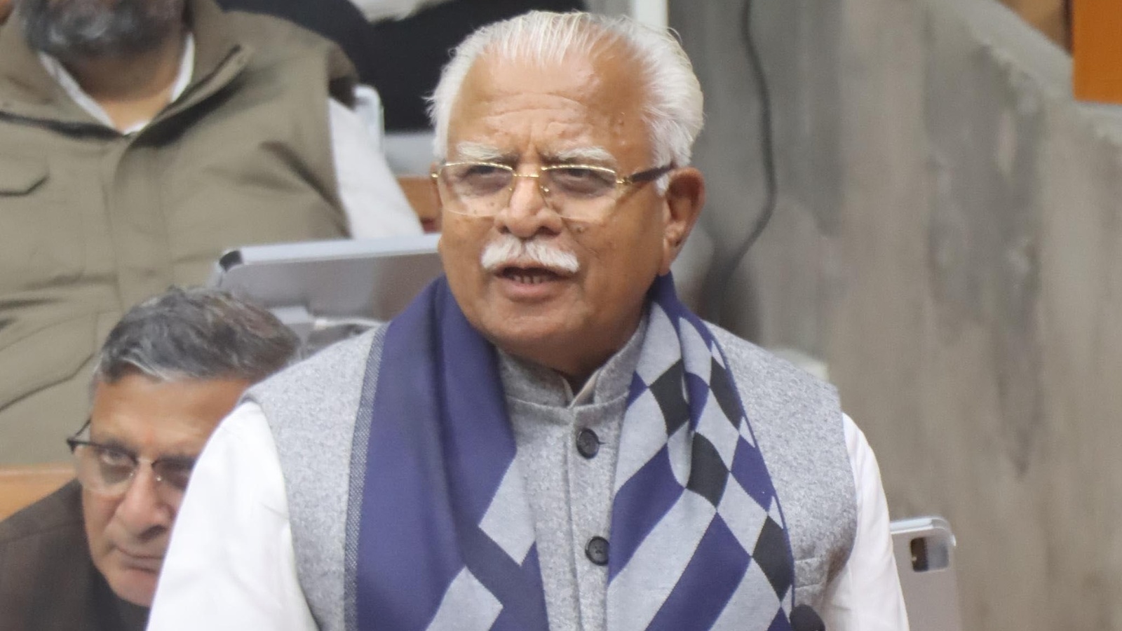 Khattar Skips Protocol at Haryana Event