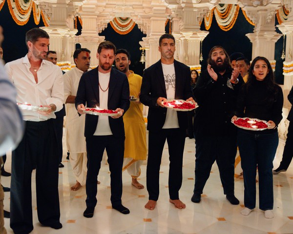 Messi was accompanied by his Inter Miami teammates Luis Suárez and Rodrigo De Paul. The trio was welcomed in traditional style befitting their stature with vibrant folk music, and a ceremonial aarti as they received a petal shower.