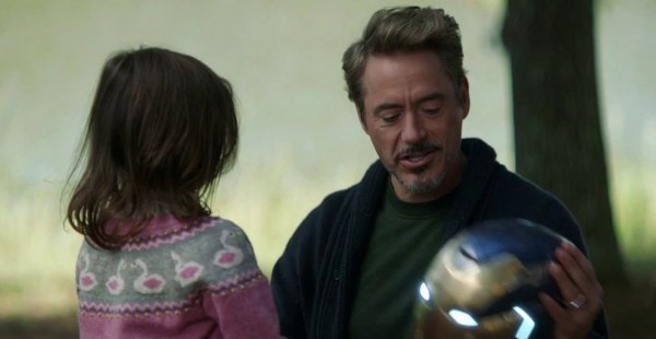 Morgan and Tony Stark in Avengers: Endgame.