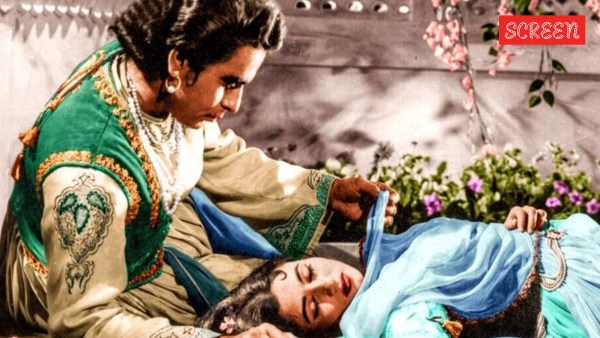 Dilip Kumar and Madhubala in Mughal-e-Azam