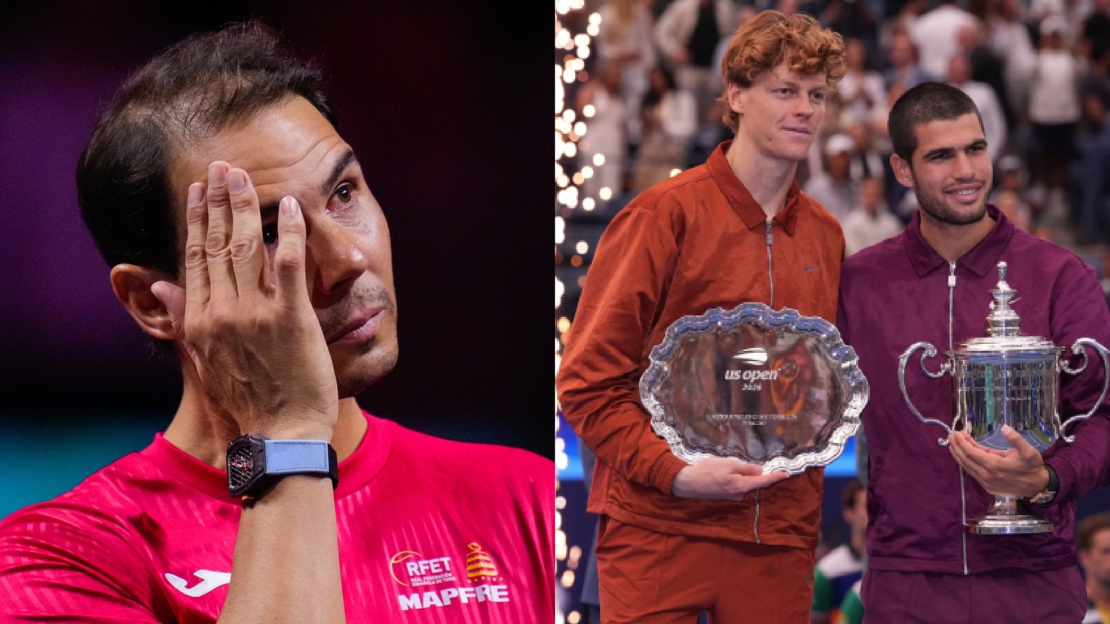 Rafael Nadal explains the difference between Jannik Sinner and Carlos Alcaraz: ‘They’re different players from what I was’