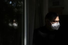 Sandeep Vij, at his residence in Sainik Farms, who is struggling with breathing problems due to pollution, at New Delhi on Thursday, December 12, 2025. Express photo by Abhinav Saha